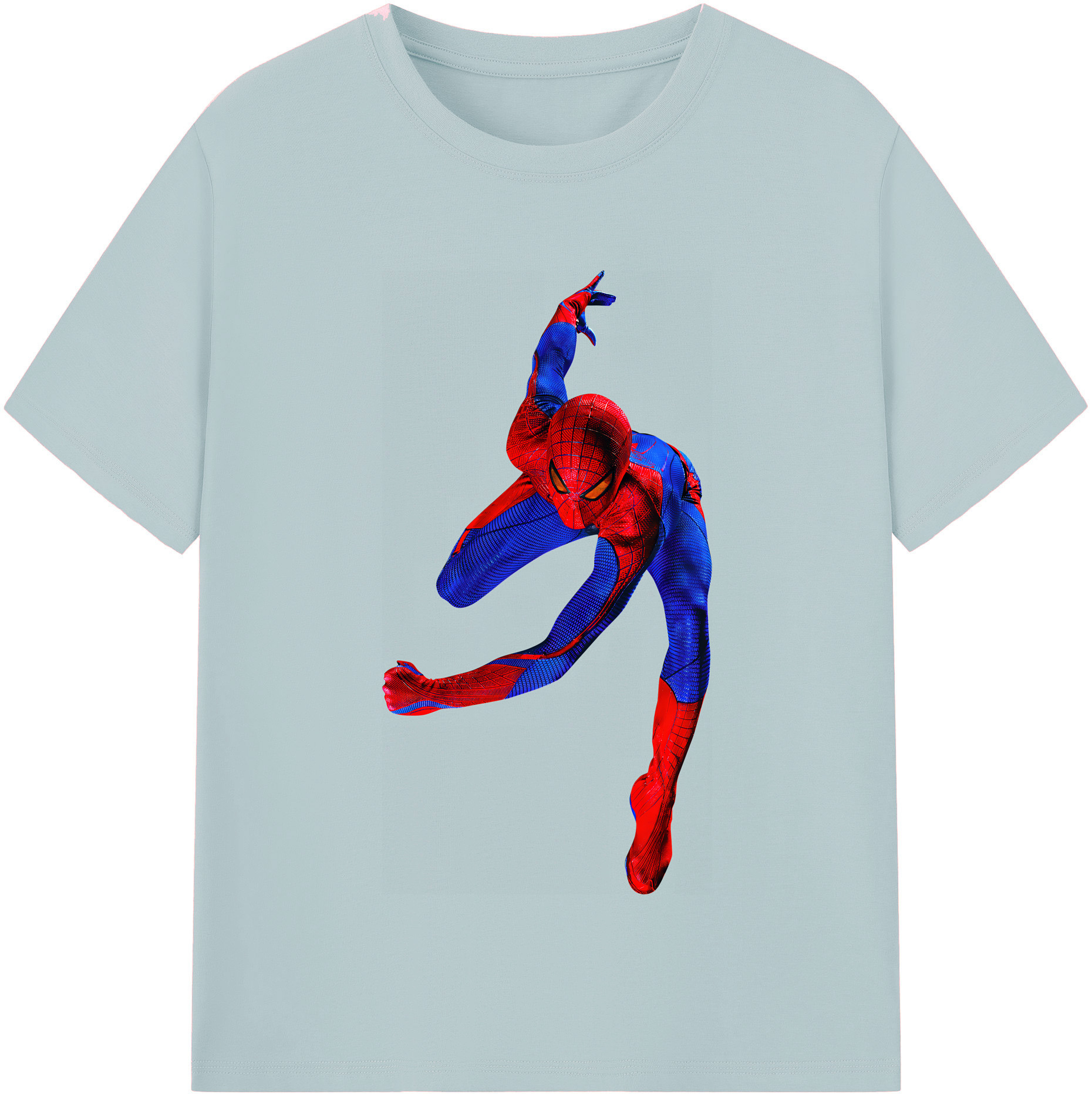 （画像用） Spider Man スパイダーマン 綿100％半袖Tシャツ（フロントプリント）